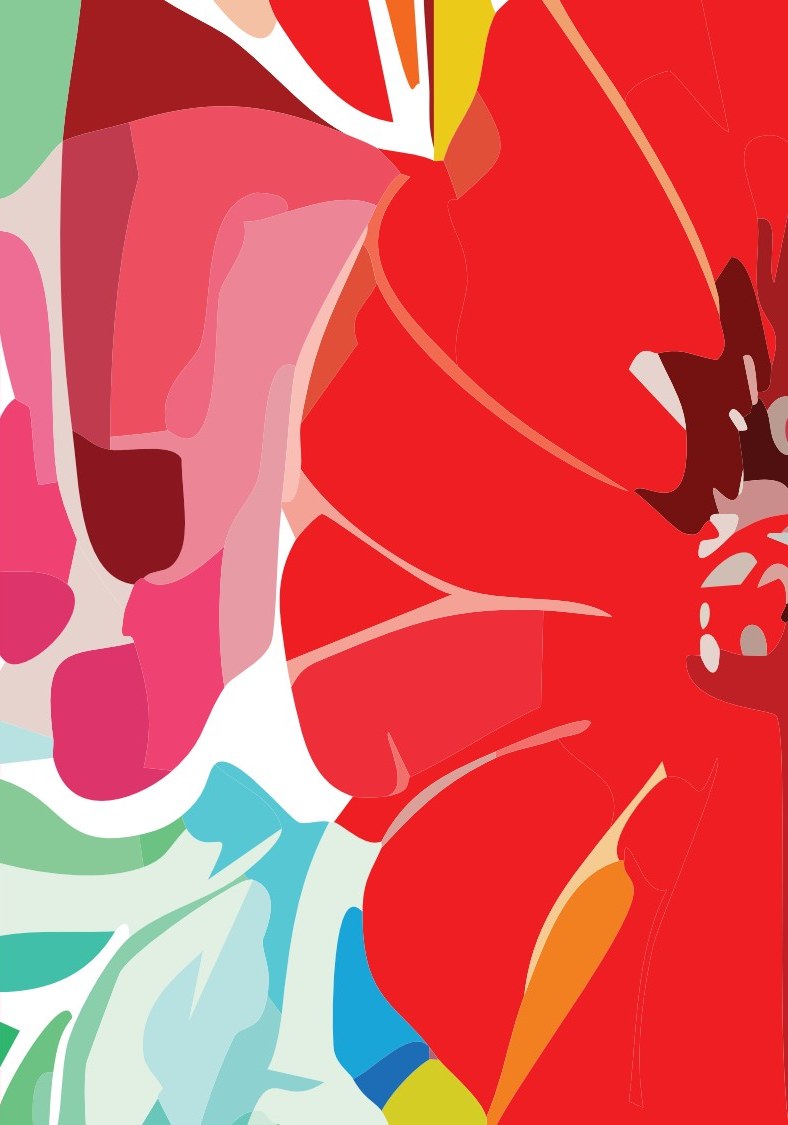 Abstract Hibiscus cover