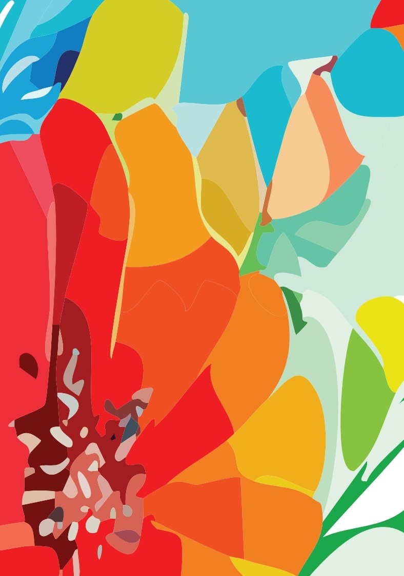 Abstract Sunburst cover