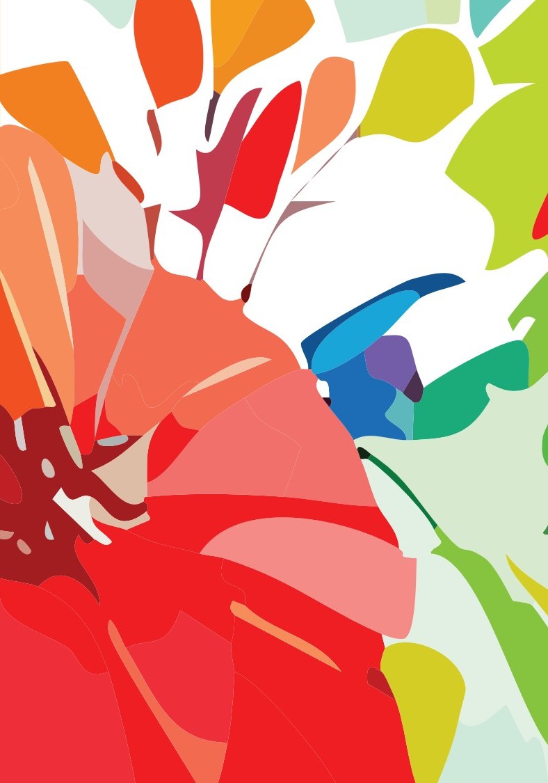 Abstract Zinnia cover