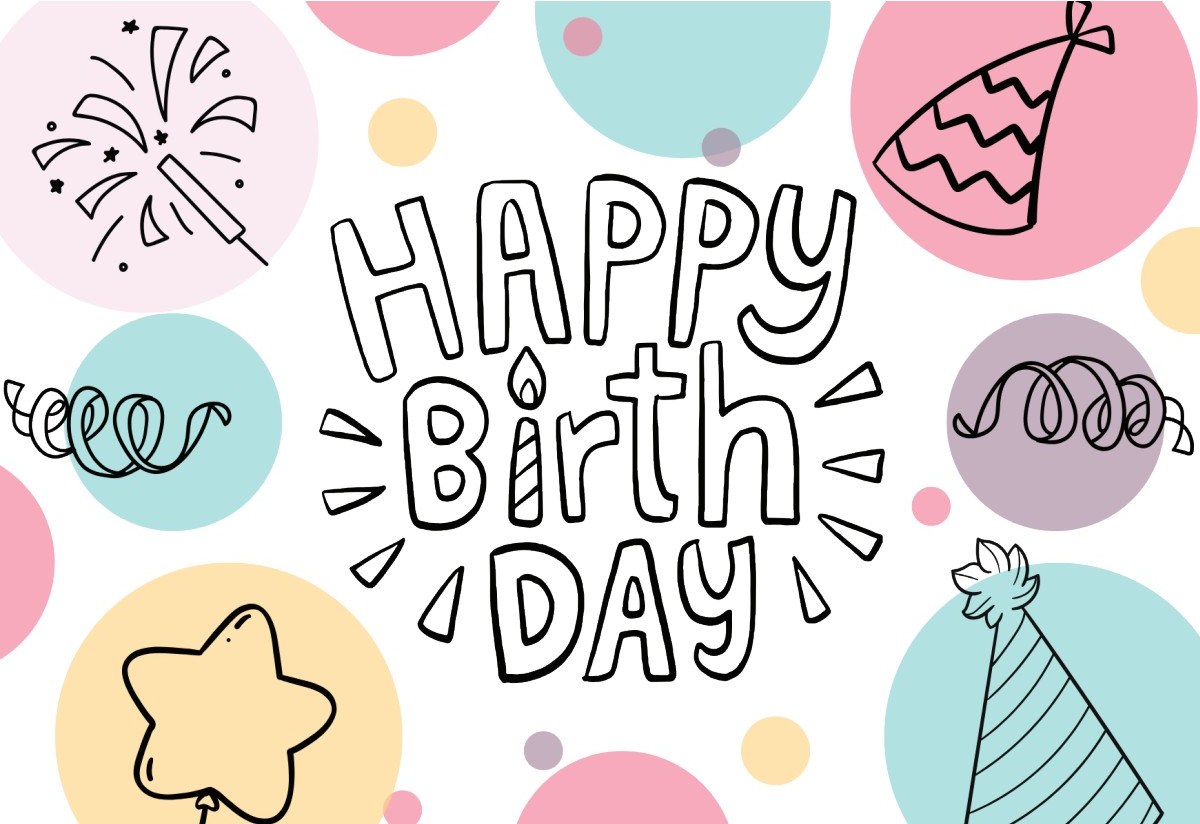 Hand-Drawn Birth Day cover