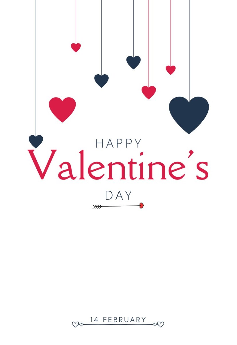 Hanging Hearts — Happy Valentine's cover